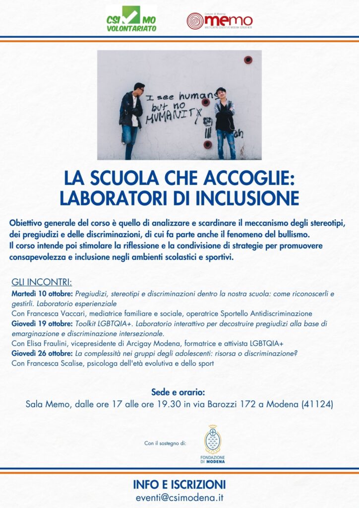 Scuola che accoglie memo