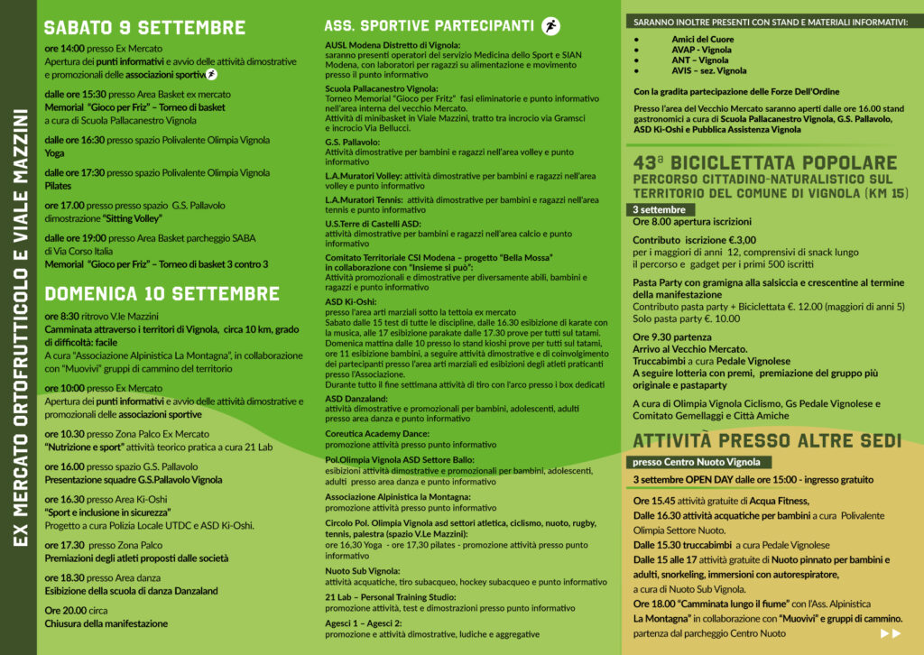 Settimana Sport Vignola